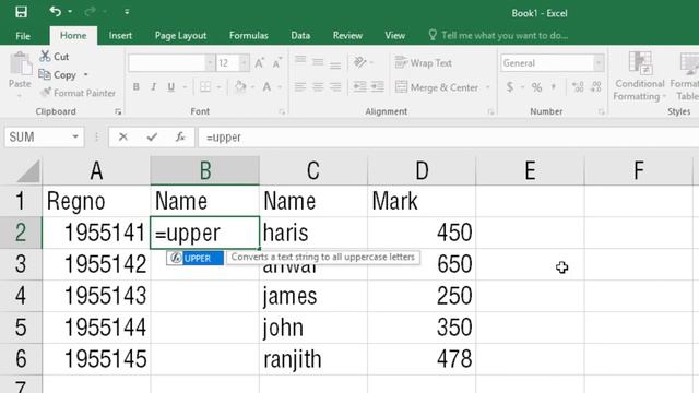 Microsoft Office Excel - Text to Upper Case, Lower Case, Title Case смотреть онлайн