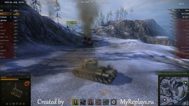 WOT: Arctic Region - KV-5 - 5 frags - смотреть онлайн
