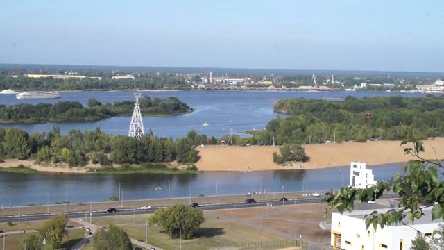 Нижегородская канатная дорога Нижний Новгород - Бор. Видео №1 смотреть онлайн