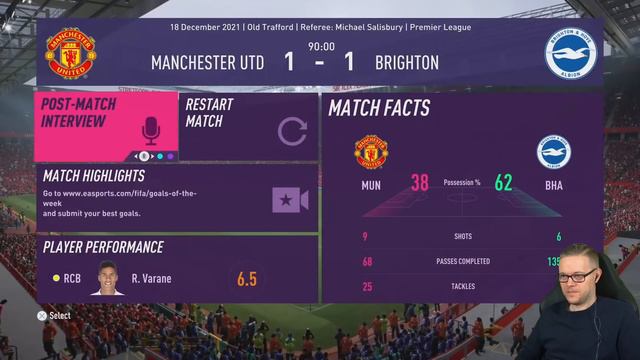 FIFA 22 Manchester United Career Mode! GOLDBRIDGE Episode 6 смотреть онлайн
