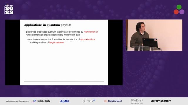 Differentiable isospectral flows for matrix diagonalization | Julian Arnold | JuliaCon 2023 смотреть онлайн
