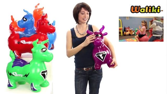 Super Benny the Jumping Bull Review | Waliki | Bouncy Horse смотреть онлайн