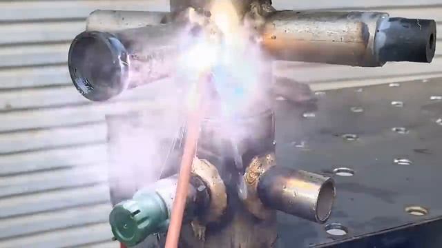 Welding While Water Is Draining From The Weld Hole