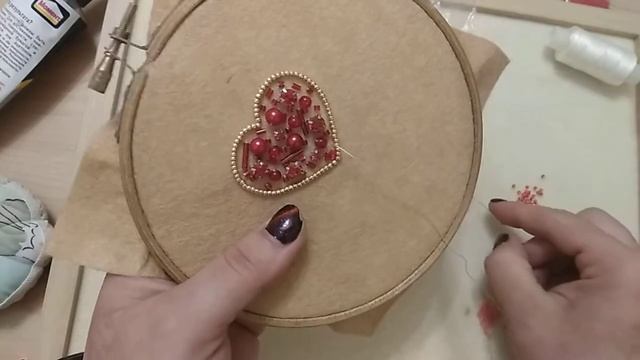 Брошь сердечко для начинающих. Часть 2 смотреть онлайн