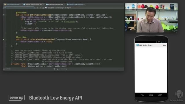 DevBytes: Bluetooth Low Energy API in Android 4.3 смотреть онлайн