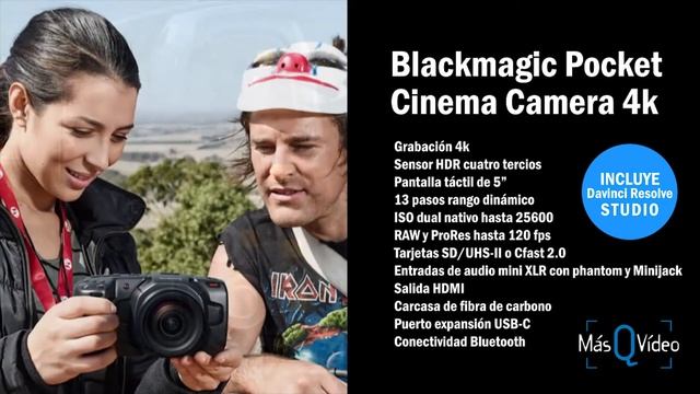 Blackmagic Pocket Cinema Camera 4K de pocos segundos смотреть онлайн