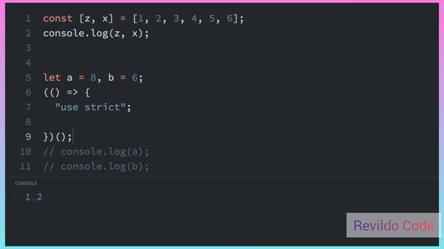 Use Destructuring assignment to assign variable from Object in javascript|#javascript| #Revildo_cod смотреть онлайн