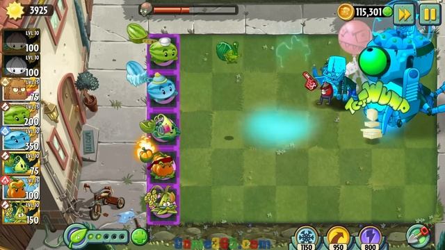 Team Peas vs Throw Plants Power-Up! in Plants Vs Zombies 2 смотреть онлайн