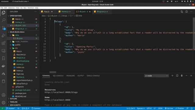 Aula React 06 - JSON Server - Setup смотреть онлайн