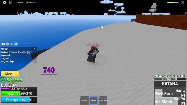 Lvl1 Noob gets KATANA, Reaches 2nd Sea| Roblox смотреть онлайн