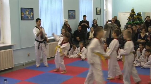 Taekwondo WTF. 22.12.2013 Аттестация на жёлто-зелёный пояс. смотреть онлайн