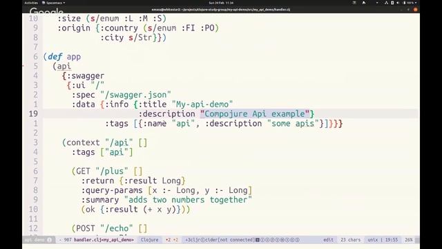Practicalli Clojure 17 - compojure-api project - Working with APIs in Clojure - part2 смотреть онлайн