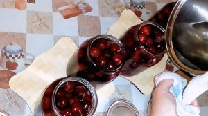 Консервируем черешню на зиму!!!