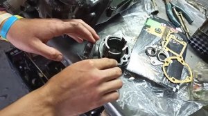 Замена ЦПГ на Honda Dio af34 e