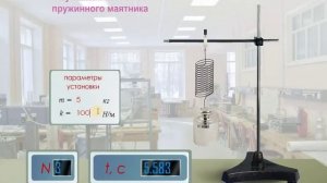 Виртуальная лабораторная работа по физике "Изучение колебаний пружинного маятника"