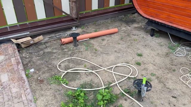 Завершенный проект. Баня 4х6м (квадро овал) с беседкой 3,5х3,5м. Готовый сан узел. Исправили косяк смотреть онлайн