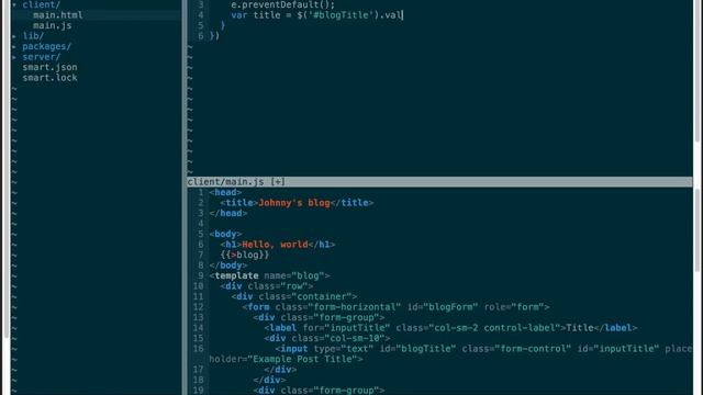 Creating a Blog with Meteor.js - Part 1. смотреть онлайн