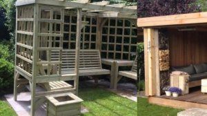 Беседка из поддонов своими руками для дачи