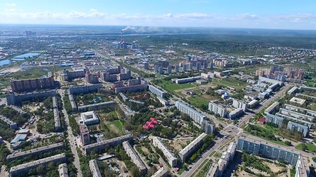 Благовещенск - Амурская область. Микрорайон. Съемка с высоты. Аэросъемка смотреть онлайн