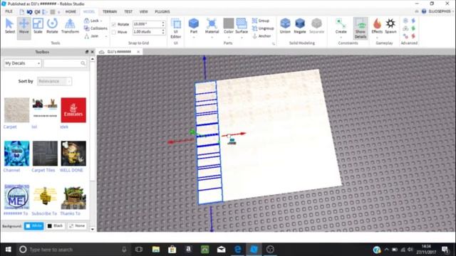 How To Build An Effective Floor Using Decals | Roblox Studio (Tutorial) смотреть онлайн