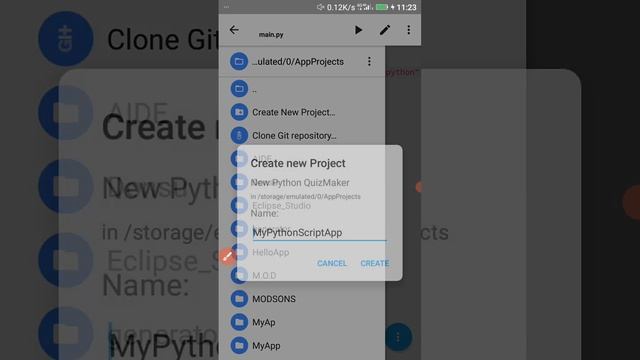 PYTHON In AIDE смотреть онлайн