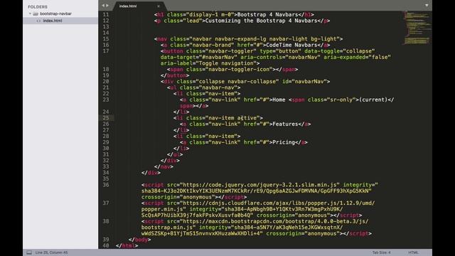 How to Create Navbars with Bootstrap 4, Part 4: The Default Navbar смотреть онлайн
