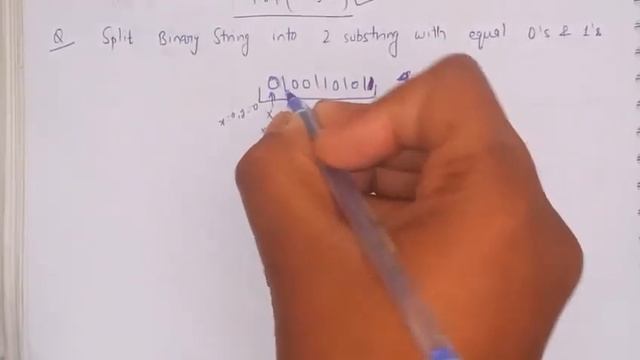 Split the binary string into two substring with equal 0's and 1's | love babbar dsa solution | gfg смотреть онлайн