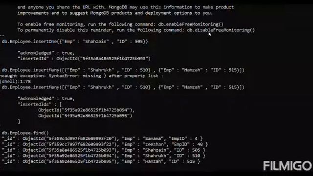 NoSQL crud operation using mongodb смотреть онлайн