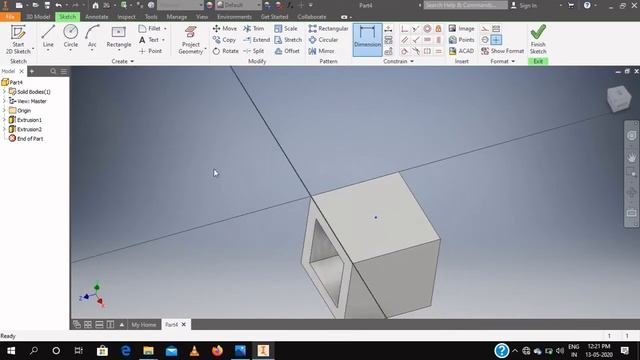 Autodesk Inventor Part Modelling Tutorial For Mechanical Design Engineers. Module-2 ,#designbeast смотреть онлайн