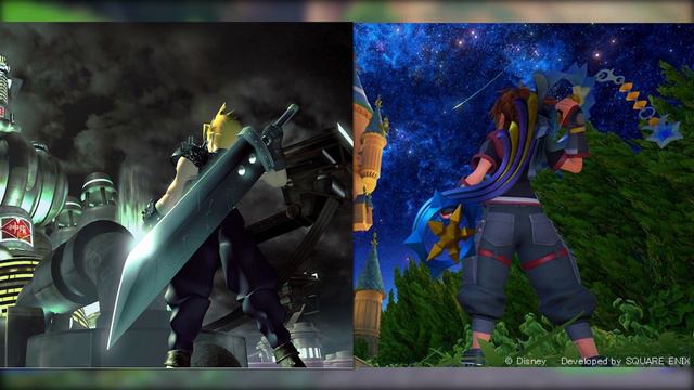 NEW KINGDOM HEARTS 3 SCREEN TO CELEBRATE FINAL FANTASY 7! смотреть онлайн