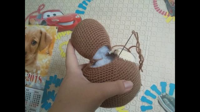 Мишка крючком.Сборка по частям. смотреть онлайн