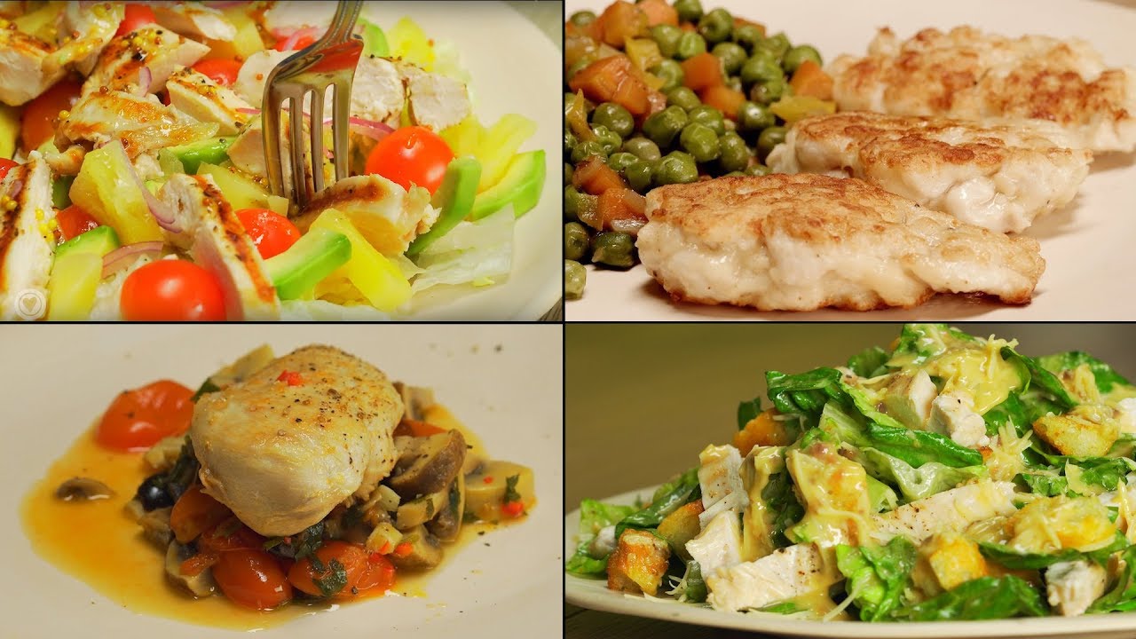 4 вкусных блюда из куриной грудки. смотреть онлайн