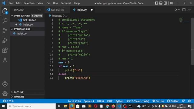Python if statement смотреть онлайн