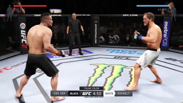 EA SPORTS UFC 2 Career Mode Cro Cop vs Jared Rosholt смотреть онлайн