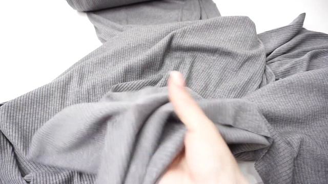 Трикотаж лапша крупный рубчик серая Артикул: CA31861 смотреть онлайн