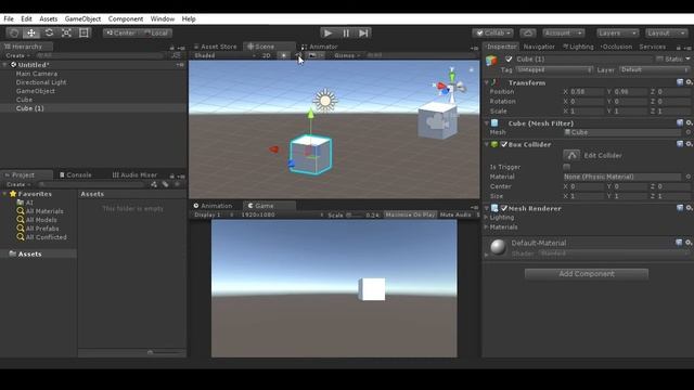 Создание 3D игры в Unity. #1 Интерфейс ч.1 смотреть онлайн