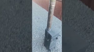 печь длительного горения в палатку размеры дымохода