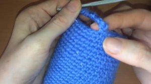 Как провязать отверстие для большого пальца в варежке крючком. Клин.