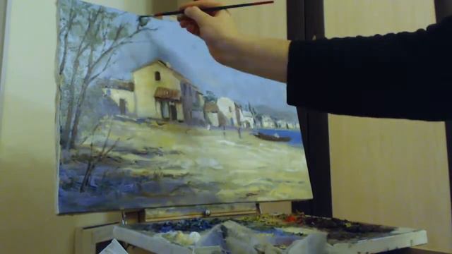 Картина на заказ. Рыбацкий поселок смотреть онлайн