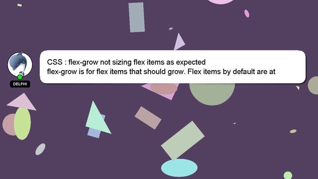 CSS : flex-grow not sizing flex items as expected смотреть онлайн