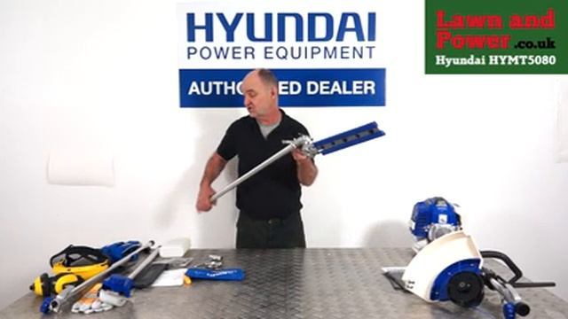 How to Assemble HYMT5080 Petrol Multi-Tool - Hedge Trimmer / Brush Cutter / Chainsaw from Hyundai смотреть онлайн