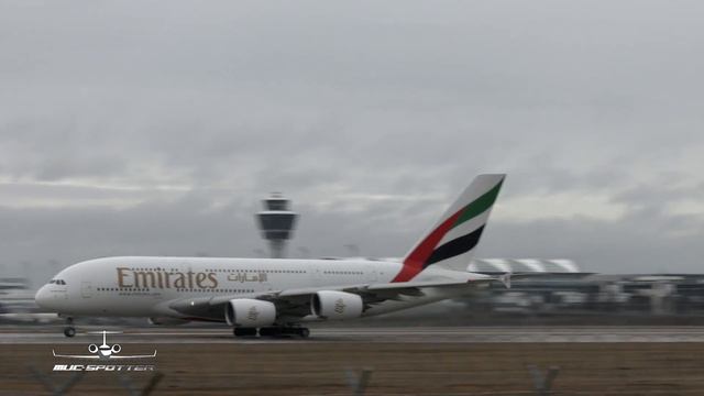 (4K) Emirates Airbus A380-861 A6-EED departure at Munich Airport MUC EDDM смотреть онлайн