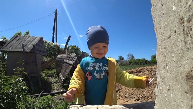 Стяжка по грунту для будущего пола. Пристройка своими руками! смотреть онлайн