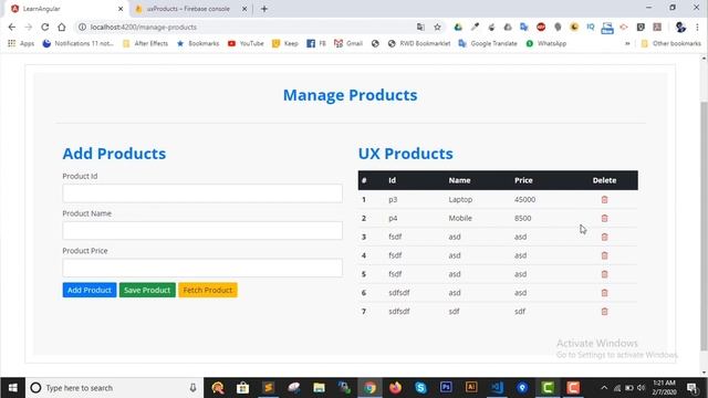 Delete Data from Firebase | Firebase | Angular 8 Tutorial Hindi (2020) [#61] [Angular CRUD #3] смотреть онлайн
