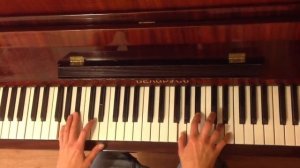 А зима будет большая. Аккорды на фортепиано