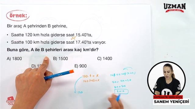 TYT Matematik Temel Ve Orta Düzey Seans #30 / Hız Problemleri