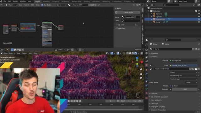 How to Make Animated Stylized Abstract Art in Blender With CG Geek | MSI смотреть онлайн