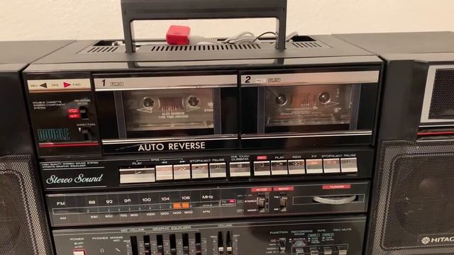 HITACHI TRK-W550H BOOMBOX GHETTOBLASTER