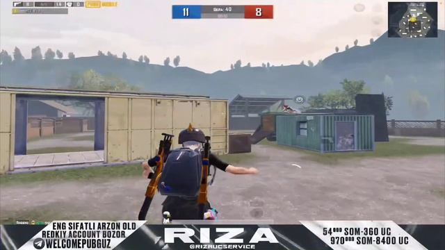 RIZA🥶 AKA BILAN LOBBI OYNADIK 🔥 CLANGA NABOR OTTIM 🖤 #@m27_Riza #@NOT_SHAXA #gaming #pubgmobile