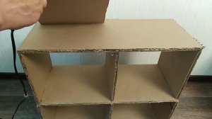 Шкафчик  из картона своими руками.